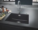 Кухонная мойка Grohe K700 61 31655AP0 Черный гранит искусственный камень (литьевой мрамор) встраиваемый