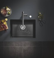 Кухонная мойка Grohe K700 61 31655AP0 Черный гранит искусственный камень (литьевой мрамор) встраиваемый