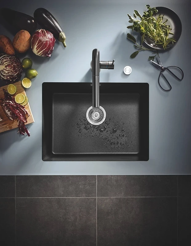 Кухонная мойка Grohe K700 61 31655AP0 Черный гранит искусственный камень (литьевой мрамор) встраиваемый