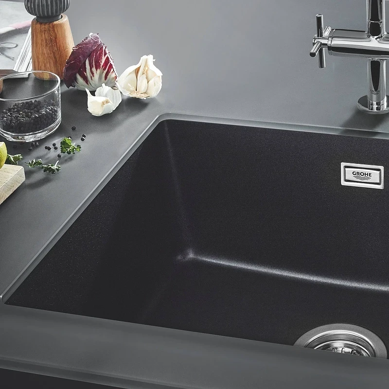 Кухонная мойка Grohe K700 61 31655AP0 Черный гранит искусственный камень (литьевой мрамор) встраиваемый