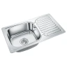 Кухонная мойка Emar Steel 76 302A цвет Нержавеющая сталь глянцевая