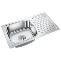 Кухонная мойка Emar Steel 76 302A цвет Нержавеющая сталь глянцевая