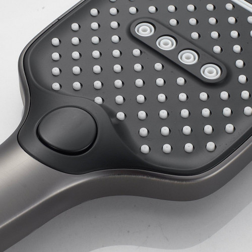 Смеситель на борт ванны Shevanik S41T S4112T цвет Оружейная сталь