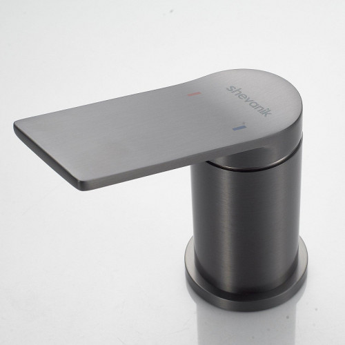 Смеситель на борт ванны Shevanik S41T S4112T цвет Оружейная сталь