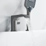 Смеситель на борт ванны Shevanik S41T S4112T цвет Оружейная сталь