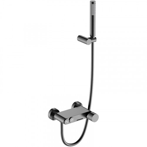 Смеситель для ванны Boheme Stick 123-GM.2 Оружейная сталь латунь на стену