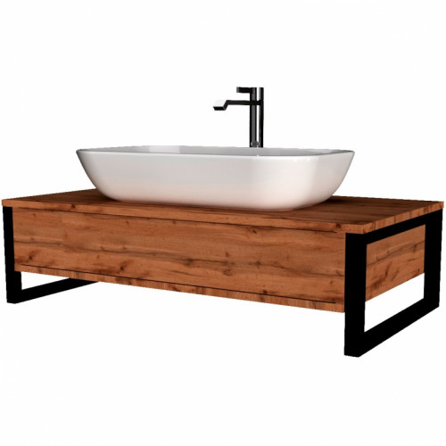 Тумба под раковину 1MarKa Grunge Loft 80П У85842 подвесная Дуб вотан МДФ / ЛДСП