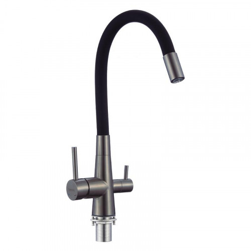 Смеситель для кухни Fmark FS1062-Q01 цвет Графит Черный
