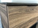 Тумба с раковиной Comforty Штутгарт 60 00004151039 подвесная Дуб темно-коричневый Черная столешница МДФ / ЛДСП