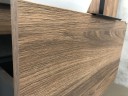 Тумба с раковиной Comforty Штутгарт 60 00004151039 подвесная Дуб темно-коричневый Черная столешница МДФ / ЛДСП