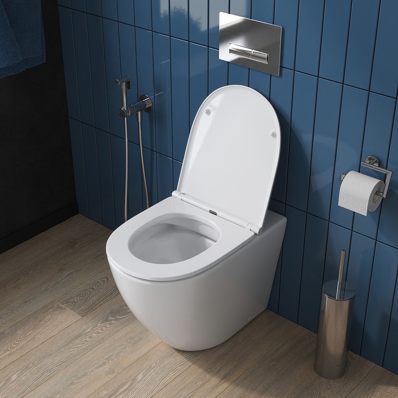 Унитаз BelBagno Sfera-R BB2141CBR/BB870SC приставной с сиденьем Микролифт фаянс приставной