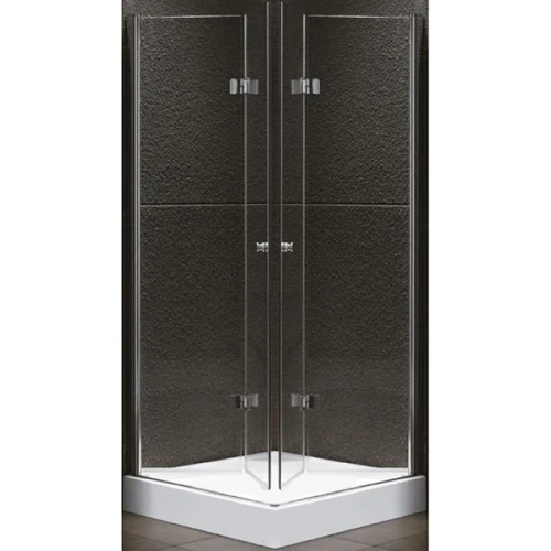 Душевой уголок Cezares Elena W-AS-2 80x80 ELENA-W-AS-2-80-C-Cr профиль Хром стекло прозрачное