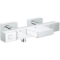 Смеситель для ванны Grohe Grohtherm Cube 34497000 с термостатом Хром латунь на стену