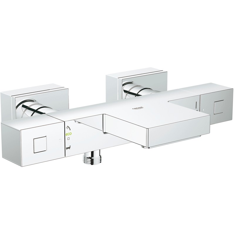 Смеситель для ванны Grohe Grohtherm Cube 34497000 с термостатом Хром латунь на стену