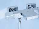Смеситель для ванны Grohe Grohtherm Cube 34497000 с термостатом Хром латунь на стену