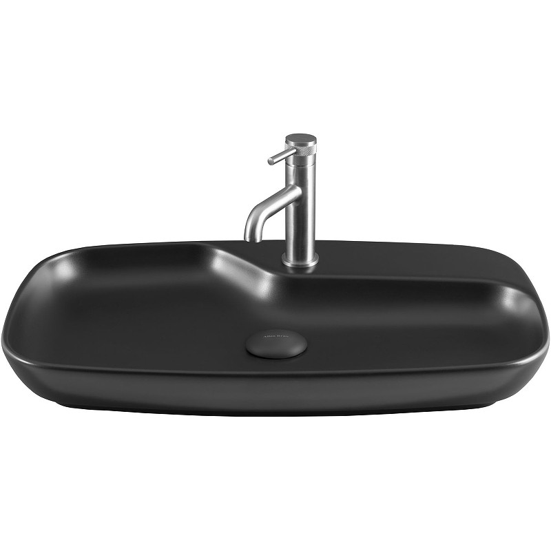 Раковина Allen Brau Liberty 2 70 4.32011.31 Черная матовая фаянс накладная