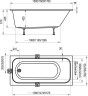 Акриловая ванна Ravak Chrome Slim 170x75 C741300000 без гидромассажа