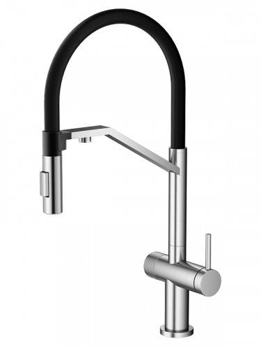 Смеситель для кухни Agger Elegant A3241422 цвет Сатин матовый Черный