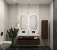 Раковина Boheme Armadi Art Flat 140 888-140 двойная Белая матовая искусственный камень (литьевой мрамор) подвесная