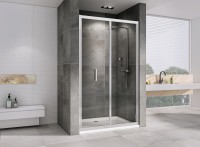 Душевая дверь Abber Sonnenstrand 110 AG07110 профиль Хром стекло прозрачное