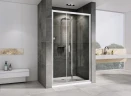 Душевая дверь Abber Sonnenstrand 110 AG07110 профиль Хром стекло прозрачное