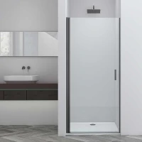 Душевая дверь Vincea Alpha 85 VDP-3AL850CLGM профиль Вороненая сталь стекло прозрачное