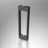 Душевая дверь Vincea Alpha 85 VDP-3AL850CLGM профиль Вороненая сталь стекло прозрачное