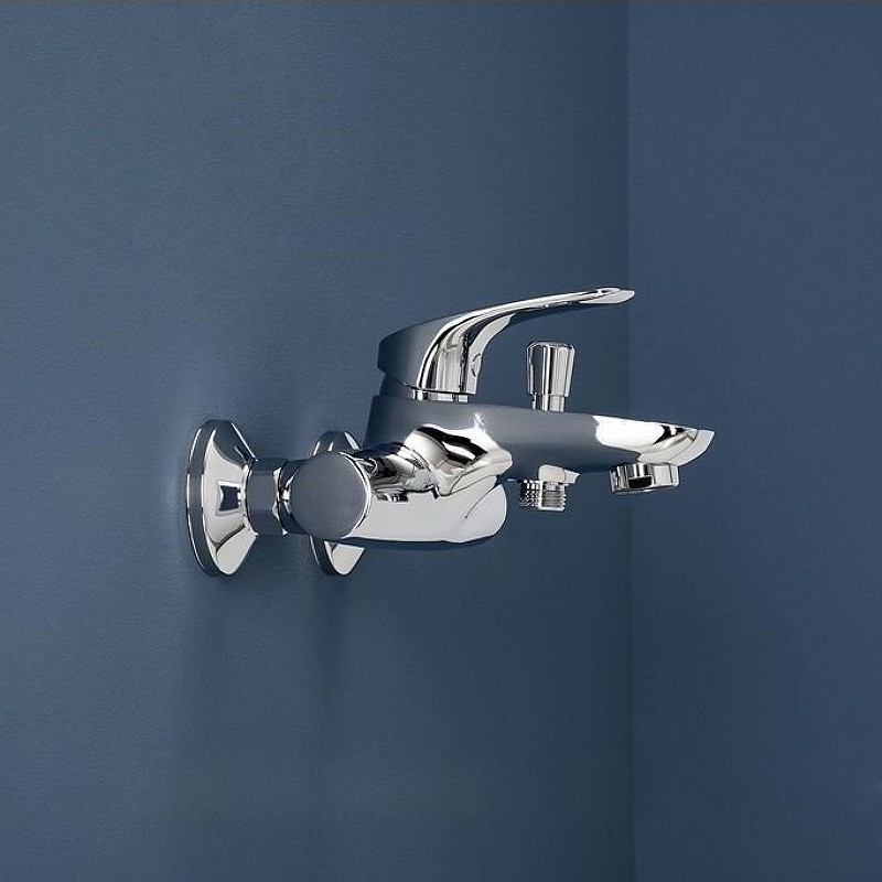 Смеситель для ванны Aquanet Techno SD90881 187208 Хром латунь на стену