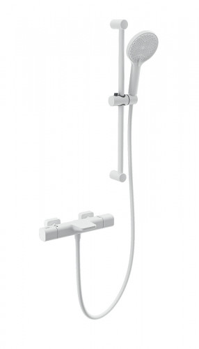 Смеситель для ванны Wonzon &amp; Woghand WW-C2017-A-MW с термостатом цвет Белый матовый