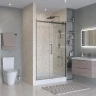 Душевая дверь BelBagno Marino 2 130 MARINO-2-BF-1-130-C-GM профиль Оружейная сталь стекло прозрачное