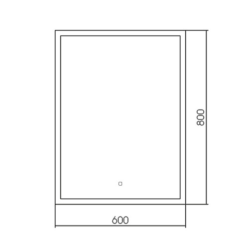 Зеркало Silver Mirrors Норма 60 ФР-00002111 с подсветкой с сенсорным выключателем и диммером