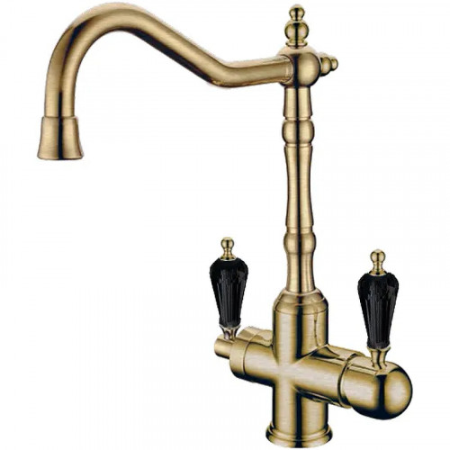 Смеситель для кухни Boheme Medici Ripresa 111-BSW Бронза латунь