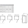Душевая дверь Ravak Pivot PDOP2-110 03GD0300Z1 профиль Черный стекло Transparent