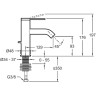 Смеситель для раковины Jacob Delafon Grand Boulevards E77958-4AND-CP