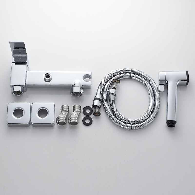 Гигиенический душ со смесителем Rose R2805-1 цвет Хром