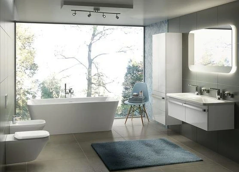 Шкаф пенал Ideal Standard Tonic II 60 R4316WG подвесной цвет Lacquered White Glossy (Белый лак глянцевый)