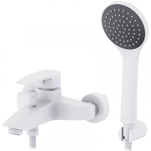 Смеситель для ванны Royce Pro RCM-120503WH Белый матовый латунь на стену