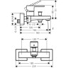 Смеситель для ванны Hansgrohe Vernis Shape 71450000 Хром латунь на стену