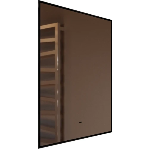 Зеркало Silver Mirrors Spell Black 60 LED-00002972 с подсветкой Черное с бесконтактным выключателем стекло