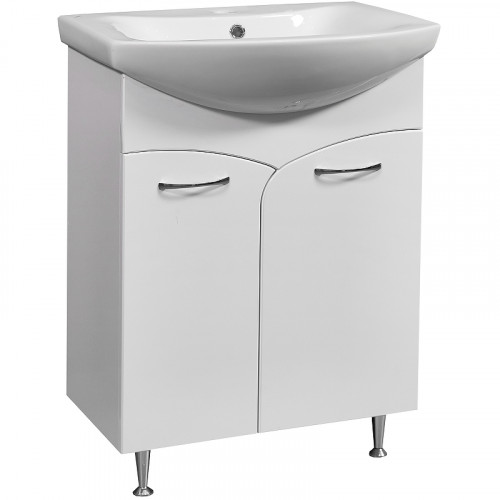 Тумба под раковину Stella Polar Волна 60 SP-00000052 Белая