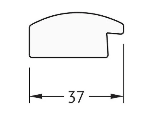 Зеркало Evoform Definite 46х36 BY 1333 в багетной раме - Клен 37