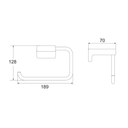 Полотенцедержатель Rose RG18C RG1806C цвет Белый