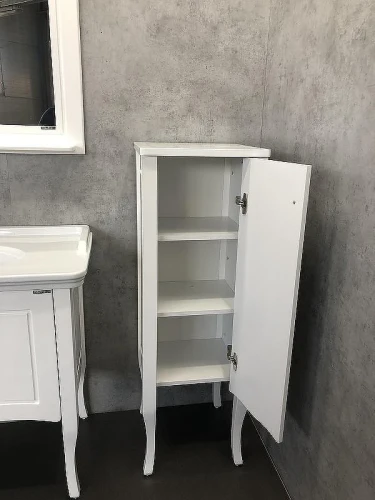 Шкаф пенал Comforty Павия 40 00004148000 Белый глянец