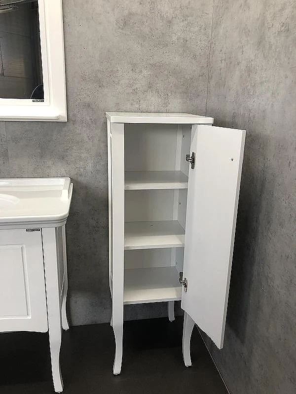 Шкаф пенал Comforty Павия 40 00004148000 Белый глянец