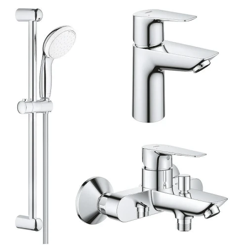 Комплект смесителей Grohe BauEdge New 121875 цвет Хром