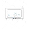Душевая дверь RGW Classic CL-14 100 32091410-11 профиль Хром стекло прозрачное