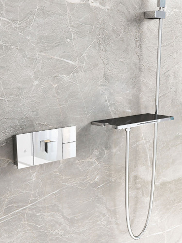 Смеситель для ванны Vincea Futura VSFW-2F110TCH с термостатом Хром латунь встраиваемый