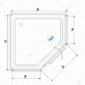 Душевой уголок RGW Hotel HO-084-W 90х90 350608499-25 профиль Белый стекло матовое-сатинат