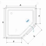 Душевой уголок RGW Hotel HO-084-W 90х90 350608499-25 профиль Белый стекло матовое-сатинат