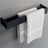 Полотенцедержатель Novellini Kuadra R90AKFPS0260-H Черный матовый